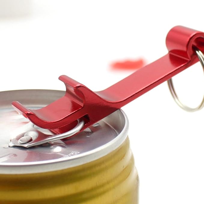 Custom Aluminum Can/Bottle Opener Keychain, Thicker Version, 100 Pcs. Engraved Text/Logo Wedding Favors, Brewery, Bar, Anniversaries, Party, Restaurant, Property Agent, Guests, Graduation Christmas
