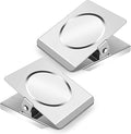 Grtard 2 Pack Extra Large Magnetic Clips Heavy Duty, 2.2 Inch Heavy Duty Fridge Magnets Clips, Clips Magnet, Magnets with Clips, Strong Magnet Clips for Whiteboard, Refrigerator, Office Magnets