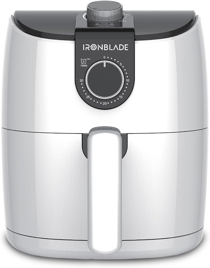 EMB IronBlade Series Multi-Functional Air Fryer, 1500W, 3.7 Quart Capacity, Adjustable Timer, Non-Slip Handle, 105°F to 400°F Temperature Range for Frying, Roasting, Baking & Reheating