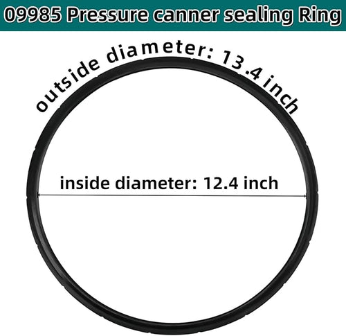09985 Pressure Cooker Seal Ring Replacement For Presto 01745 01751 01755 01781 01782 01784 Silicone Compatible with Presto Pressure Canners（2Pack）