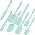 8 Pcs Silicone Spatula Set with Nonslip Handle Heat Resistant Silicone Set Versatile Kitchen Spatula Set Dishwasher Safe Cooking Set for Cooking Mixing Baking