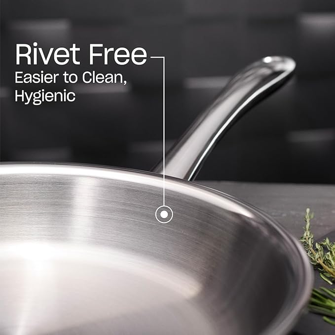 Fissler M5 Pro-Ply 5-ply Stainless Steel Frying Pan, 8 Inch
