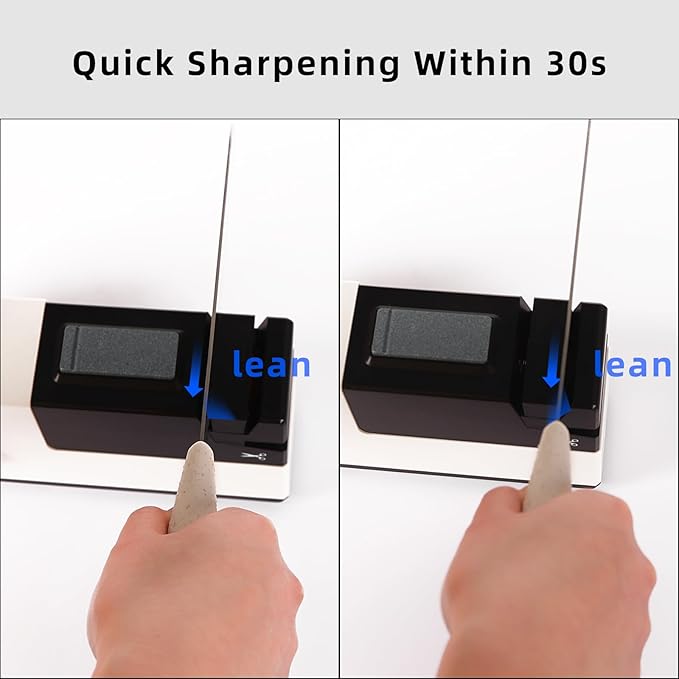 Electric Knife Sharpener for Kitchen Knives, Automatic Knife Sharpener Sharpening & Polishing, Electric Sharpeners Knife Tool Helps Repair, Restore, Polish Blades