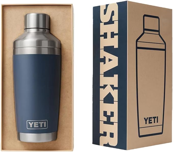 YETI Rambler 20 oz Cocktail Shaker, Stainless Steel, Vacuum Insulated, Cape Taupe