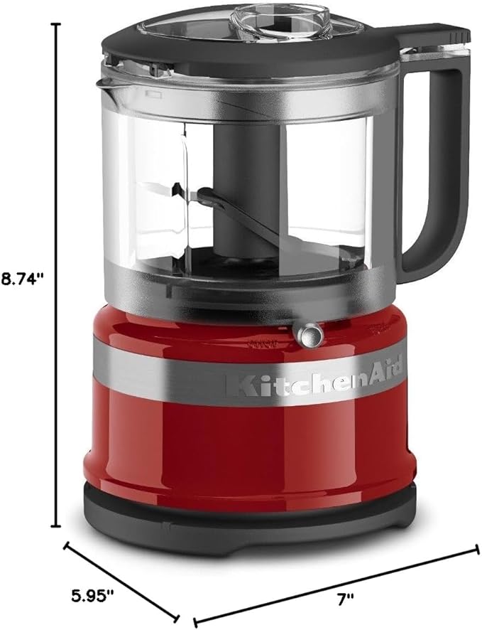 KitchenAid KFC3516ER 3.5 Cup Food Chopper, Empire Red, One Size