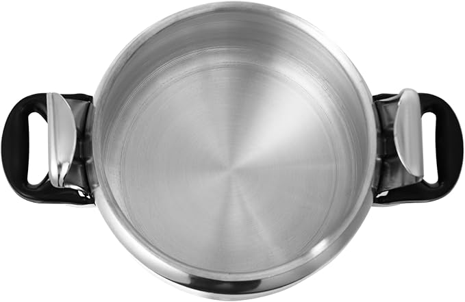 3.2 QT Aluminum Pressure Cooker, Secure locking System, Anti-scald Handles, One Hand System, Thickened Wall, Kitchen Cookware Pots and Pans, Not Suitable for Induction