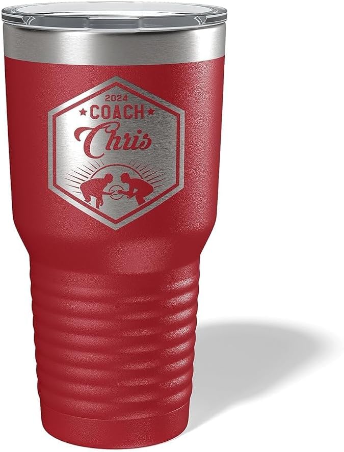Wrestling Coach gifts, Tumbler, Coach tumbler, Wrestling gifts, Coach Beer glass, Coach gift, Coach gifts, Wrestling Coach (Wrestling Hexagon, Maroon, Wrestling Hexagon 30oz Black)