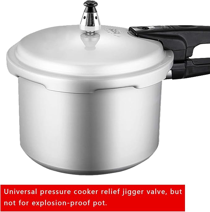 2PCS Universal Pressure Cooker Relief Jigger Valve with Exhaust Rod, Safe and Anti-blocking, Regulator Weight Pressure Control 80KPA