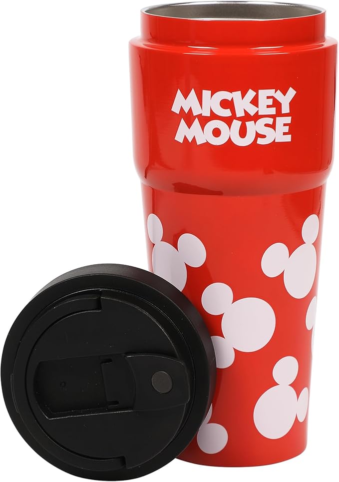 Bioworld Mickey Mouse Character Print 27 Oz Travel Coffee Tumbler