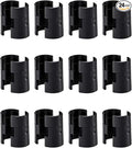 24 Pcs Wire Shelving Shelf Lock Clips for 1'' Post - 12 Pairs of Shelving Sleeves Replacements for Wire Shelving System Plastic Accessories Parts