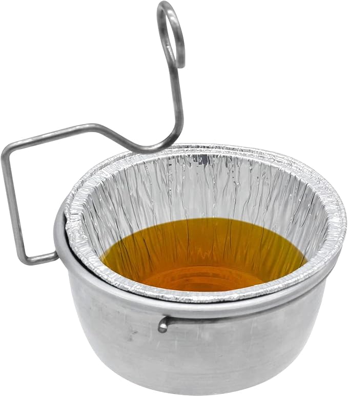 Grease Cup for Char-Broil/Kenmore Outdoor Grills/Masterbuilt Propane Smokers, Grill Grease Catcher Tray with Clip and 10-Pack Aluminum Drip Liner