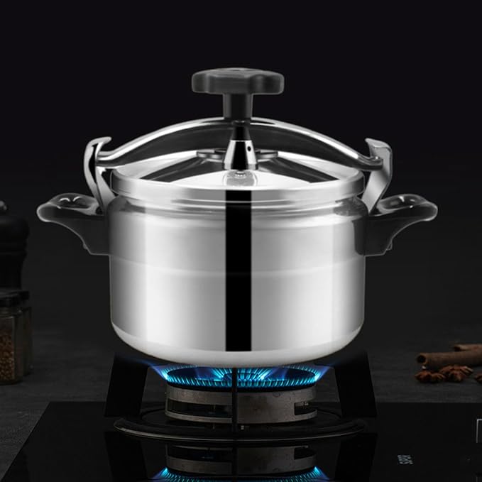 Aluminum Alloy Pressure Cooker, Durable Fast Cooking ExplosionProof Pressure Cooker for Home (5L)
