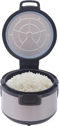 20qt/19L Commercial Rice Warmer, 100W Electric Adjustable Temperature Soup Warmers Non-Stick Pot Sushi Rice Warmer for Restaurant Party Family, Warm Function Only, NOT Cooker