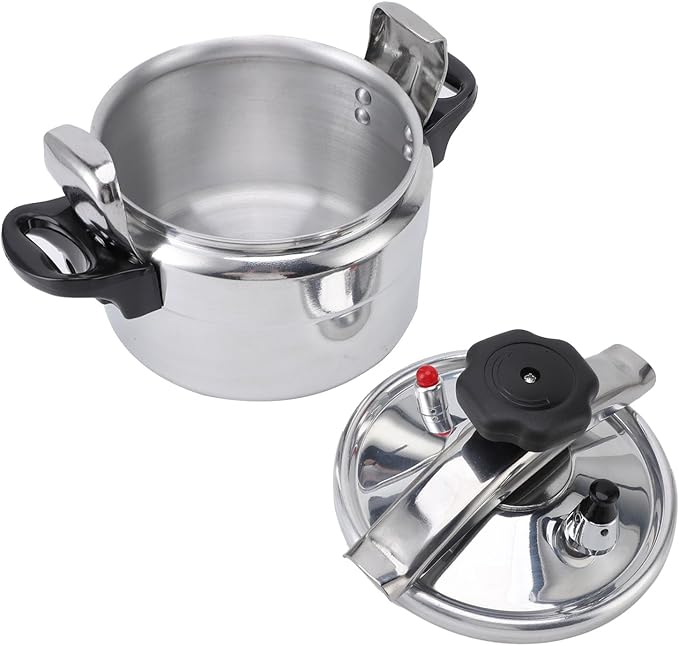Pressure Cooker,Universal Compound Bottom Pressure Cooker Induction,Aluminium Pressure Canner for Gas Cooktops Flat Top Cooktops Induction Cooktops (4L)