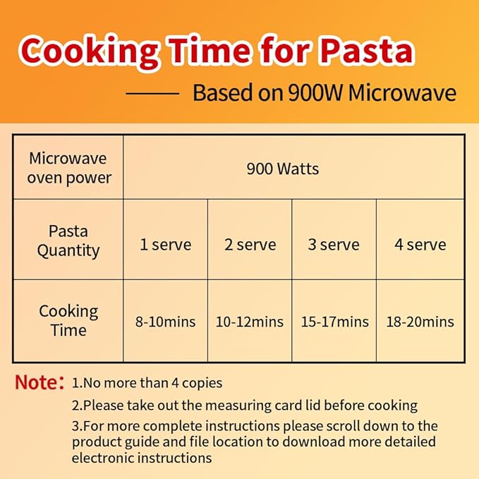 Microwave Pasta Spaghetti Cooker Pot with Strainer Lid,Pasta Cooker in Microwave with Water Level and Spaghetti Portion Measuring Device,Dormitory Office Apartment Kitchen Essentials