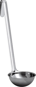 Super Sturdy, Ergonomic 4 Oz. Soup Ladle 1 Pk. Stainless Steel Ladles with Long Handles. Best Kitchen Accessories for Stirring, Portioning and Serving Soups, Chili and Stew in Restaurants and at Home