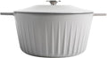 Martha Stewart Eastholm 5 QT Enamel Cast Iron Dutch Oven, Grey
