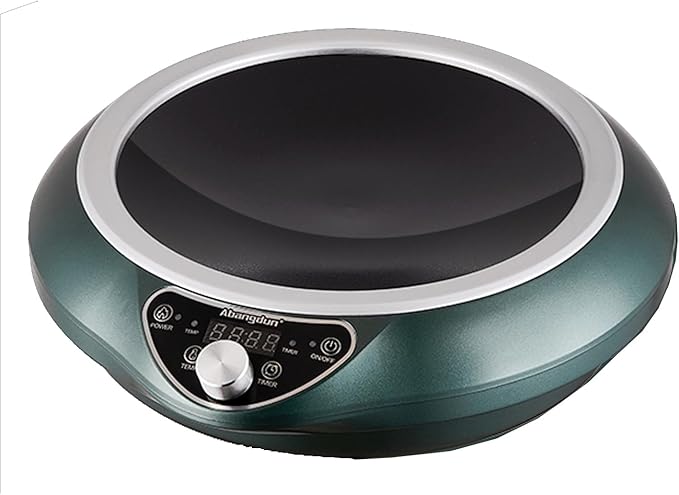Induction Wok Cooktop，1700W Electric Wok Portable Induction Single Burner Used For Home And Commercial