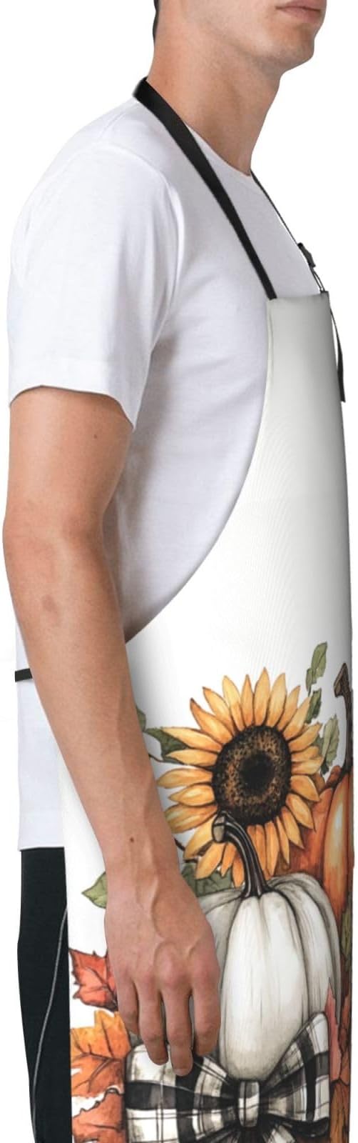 DADABULIU Apron Cooking With Pockets Adjustable Bib For Men Women Waterproof Chef Home Grilling BBQ Drawing