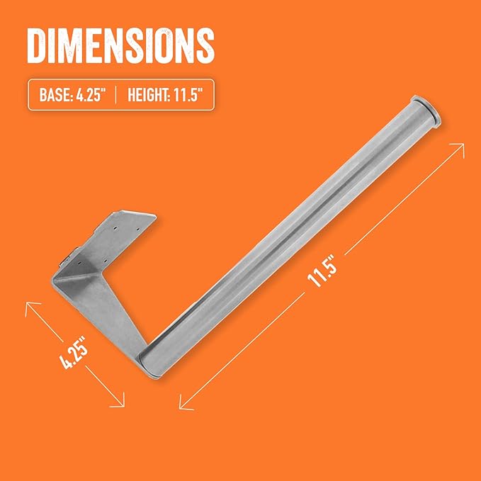 Yukon Glory Magnetic Paper Towel Holder for Refrigerator & Grill, Stainless Steel, Strong Magnet, Rotatable, Non-Scratch Pad