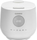 CUCKOO Micom Rice Cooker 6 Cup Uncooked / 12 Cup Cooked, Korean Fuzzy Logic Rice Cooker with Steam Tray, Versatile Food Steamer & Warmer with Non-Stick Inner Pot, Rice Maker, White (CR-0661F)