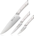 Cangshan HELENA Series German Steel Forged Starter Knife Set (White, 3-Piece)
