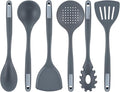 Met Lux Kitchen Utensil Sets, 10 Silicone Utensil Sets- 6 Pieces Per Set, High-Heat Tolerance, Dark Gray Silicone Kitchen Utensils, For No-Stick Cookware - Restaurantware