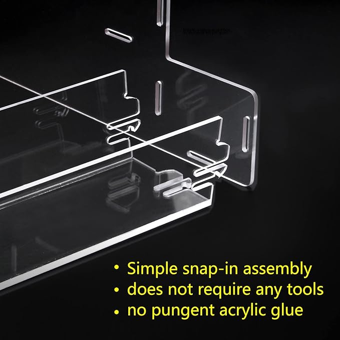ELEGANTLIFE Spice Rack,No Tool Needed & No Pungent Acrylic Glue Self-derived Snap On Assembly Spice Shelf Pantry Kitchen Cabinet Organizer 10 in for Jars,Baking Supplies & Spice Bottles (3 Tier)