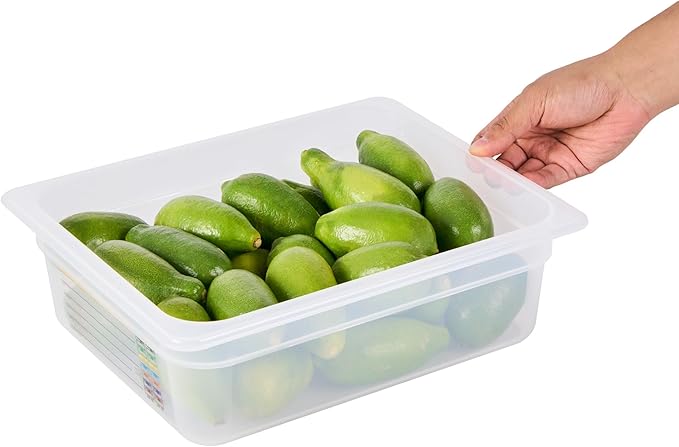 Restaurantware Food Storage Container 1 Pack of 12.7 x 10.3 x 3.9 Inches Plastic Stackable Storage Box White Reusable Label Container Dishwasher Safe For Restaurants And Kitchens