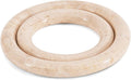 Marble Trivets for Dining Table Set of 2 Handmade Beige Stone Pot Holders for Kitchen Decor & Accessories - Modern Trivet for Hot Dishes, Hotpot, Dish, Pan & Plate