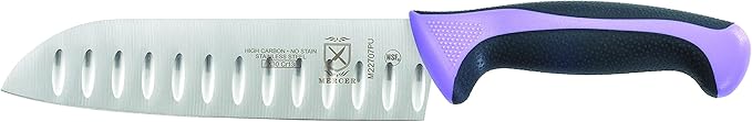 Mercer Culinary Millennia Colors 5-Piece Magnetic Board Set with Purple Handles, Acacia, 16 x 8 x 18 inches