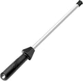 SHARPAL 118H Ceramic Honing Rod - Professional Knife Sharpener Steel, Ceramic Sharpening Rod for Kitchen Knives, Built-in Angle Guide, Anti-Break Cap, Durable Sharpening Stick, Christmas Gifts