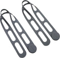 Silicone Latch Strap for Slow Cooker Lid, Pot, Bento Box, FORTIDY 21.65 in Reusable Elastic Self-Lock Silicone Tie for Bundling or Organizing Curtain, Cords, Yoga Mat, Camping Mat, 2pcs (Gray&Gray)