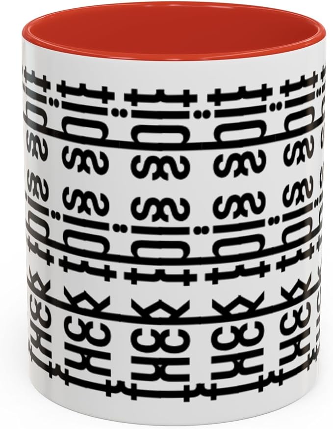 Bold Statement Coffee Mug, Hidden Message Unique Gift for Caffeine Lovers, Funny Office Mug, Housewarming, Birthday,