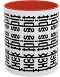 Bold Statement Coffee Mug, Hidden Message Unique Gift for Caffeine Lovers, Funny Office Mug, Housewarming, Birthday,