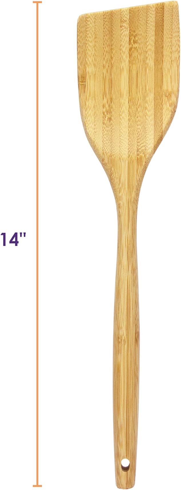 Totally Bamboo Angled Spatula Bamboo Cooking Utensil