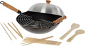 Joyce Chen 22-9938, Pro Chef 14 Inch 10 Piece Excalibur Non-Stick Wok Set