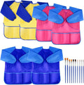 KUUQA Waterproof Children Art Smock Kids Art Aprons, Painting Supplies (Paints and brushes not included)