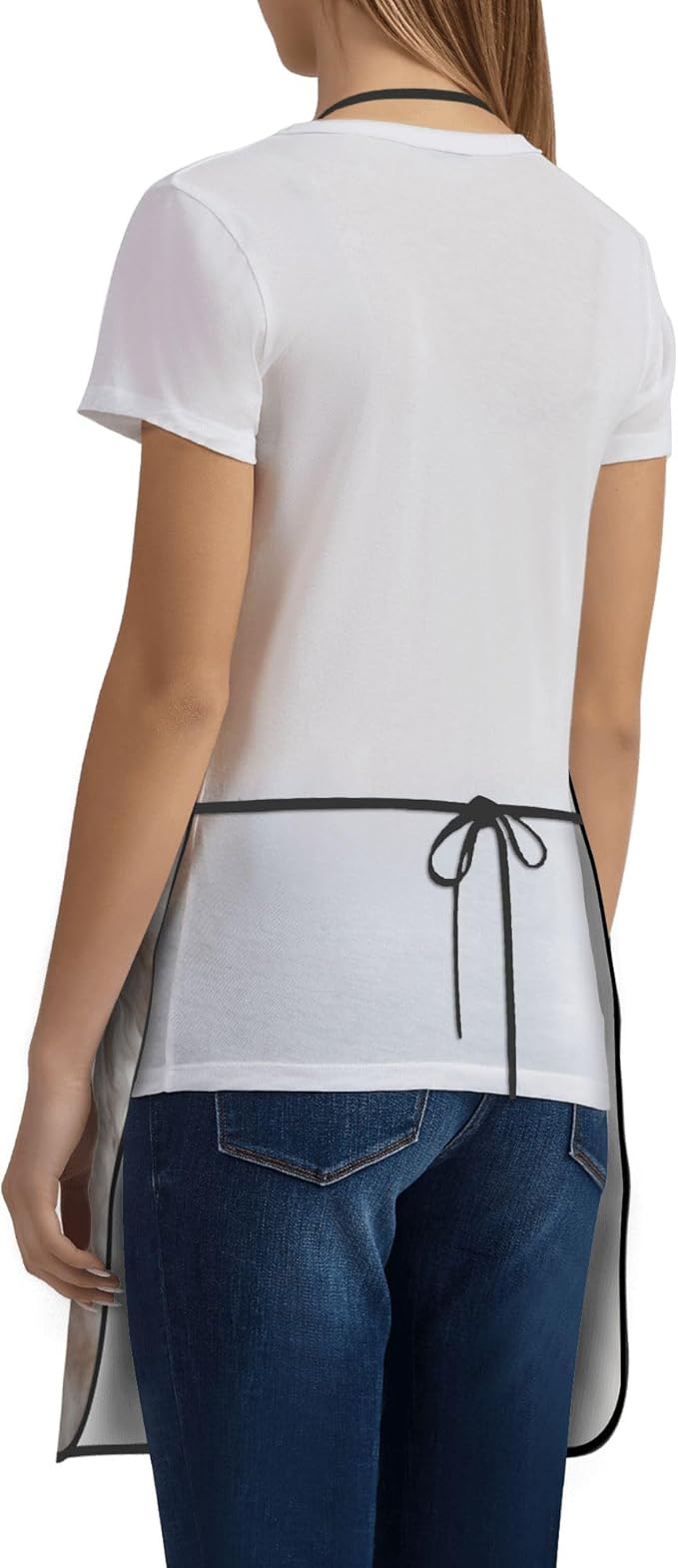 Apron with Pockets for Cooking Chef Kitchen Work Gardening and Salon Size 20.4x28.3 Inch
