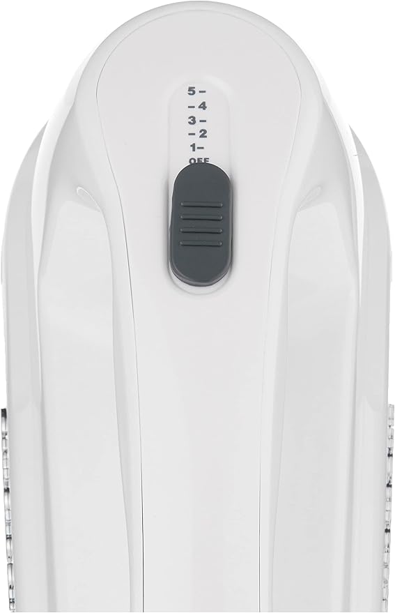 Cuisinart CPT-142P1 4-Slice Compact Plastic Toaster, White & HM-50 Power Advantage 5-Speed Hand Mixer, White
