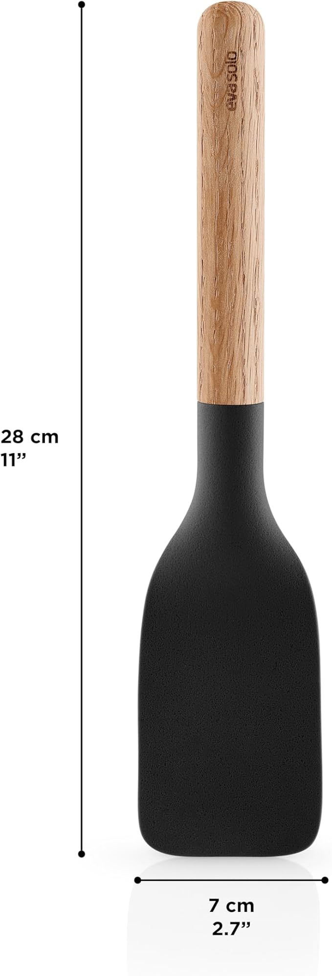 Eva Solo Nordic Kitchen Spatula | Serving Utensils | Heat Resistant Cooking Spatula for Nonstick Cookware | Danish Design & Functionality | Black