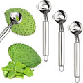 Cactus Peeler Spoon, 3 Pack Stainless Steel Pelador de Nopales, Multifunctional Spoon-Shaped Nopales Peeler, Manual Cactus Thorn Removal Cutter, Portable Kitchen Tools for Cactus Lovers (3PCS)