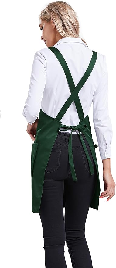 Nanxson Adjustable Women Bib Apron Multi Function Professional Salon Stylist Work Apron with Tool Pockets CF3010