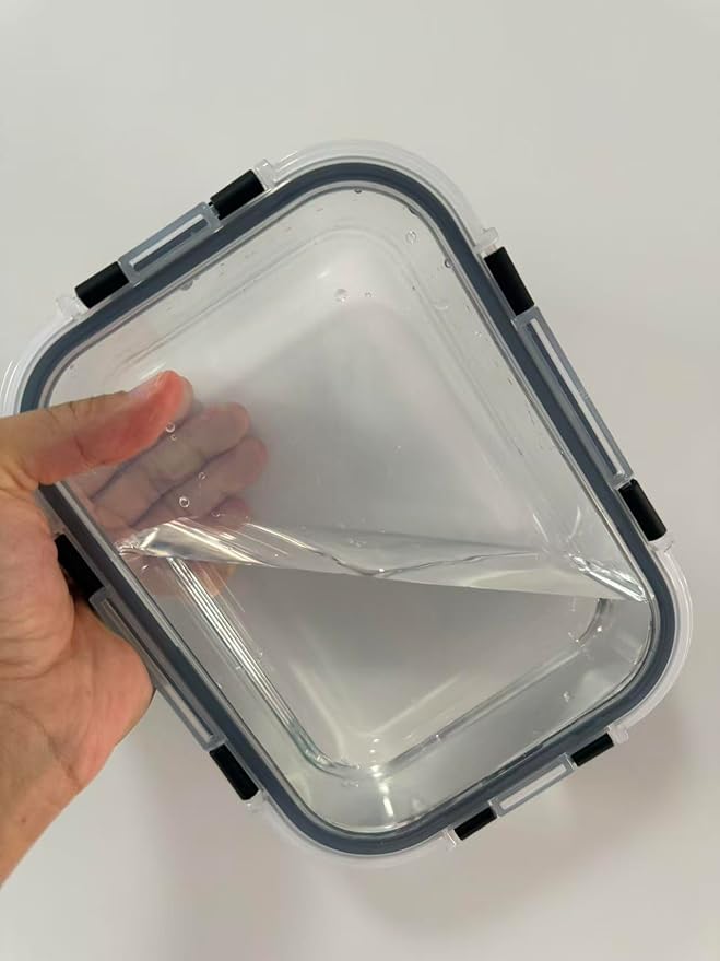 5-Pack Borosilicate Glass Food Containers 35oz, Airtight BPA-Free Meal Prep Containers with Locking Lids, Oven, Microwave & Dishwasher Safe Storage Set