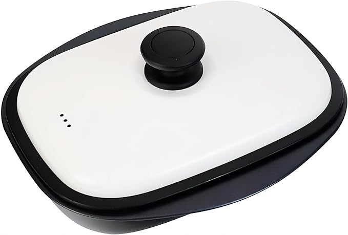 7-in-1 Microwave Grill Pan with Lid (M) size - Pariju Nonstick Cookware for Quick, Healthy Meals