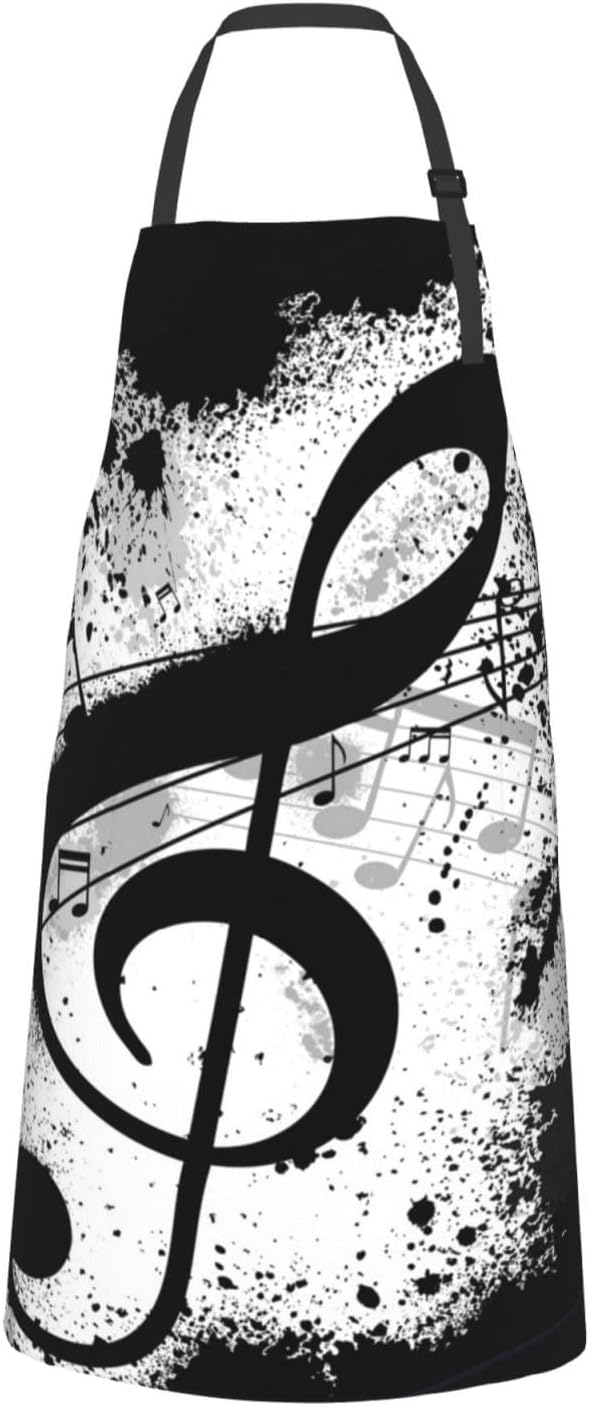 Apron Bib with 2 Pockets and Adjustable Neck Waterproof Kitchen Cooking Gardening Chef Aprons for Women Men