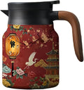 thermal teapot with infuser,Tea Pot with Infusers for Loose Tea,1000ML Thermal Teapot with Removable Infuser & Lid (G)