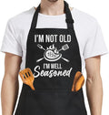 SANDJEST Funny Apron for Dad - Birthday Father’s Day Cooking Grilling Gifts for Mens