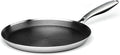 Innerwell Stainless Steel Crepe Pan - 11inch Nonstick Crepe Pan, Stainless Steel Honeycomb Coating Pancake Pan, Non Stick Flat Skillet Tawa Dosa Tortilla Griddle Pan, Induction Compatible, PFOA Free