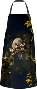 Opossum Apron,Oxford Fabric Adjustable Kitchen Apron with 2 Pockets,Waterproof Cooking Aprons for Men Women Mom Wife Dad,Ideal Gifts for Coffee House,Shop,Baking,BBQ,Housewarming,28x33in